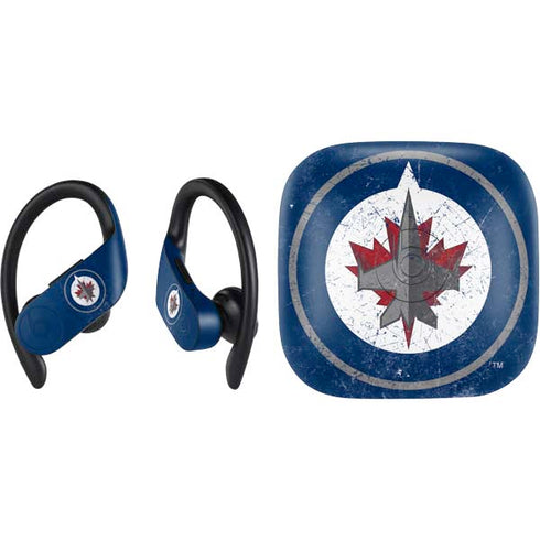 NHL Winnipeg Jets Distressed Logo PowerBeats Pro Skin