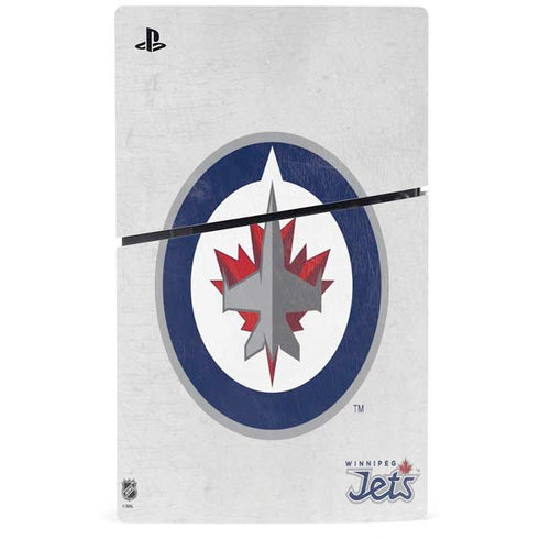 NHL Winnipeg Jets Distressed PS5 Slim Disk Bundle Skin