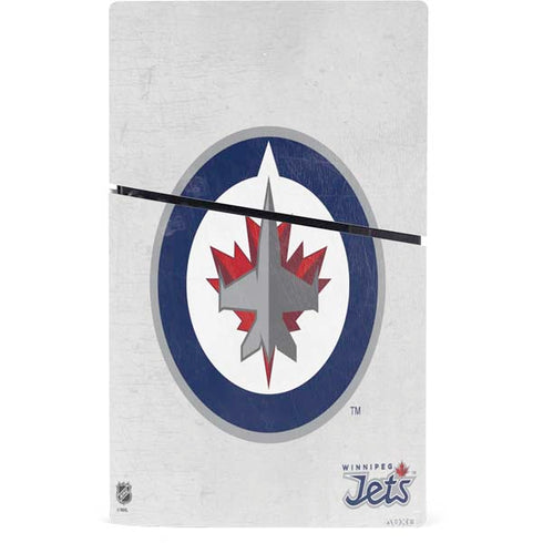 NHL Winnipeg Jets Distressed PS5 Slim Digital Edition Bundle Skin