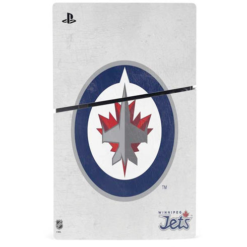NHL Winnipeg Jets Distressed PS5 Slim Digital Edition Console Skin