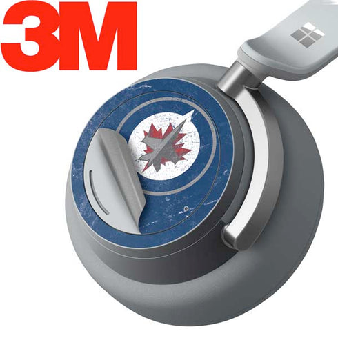 NHL Winnipeg Jets Distressed Logo Surface Headphones Skin