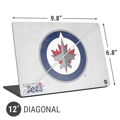 NHL Winnipeg Jets Distressed Universal Laptop 12in (9.8 x 6.8in) Skin
