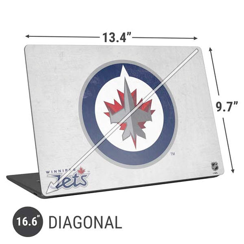 NHL Winnipeg Jets Distressed Universal Laptop 16.6in (13.4 x 9.7in) Skin