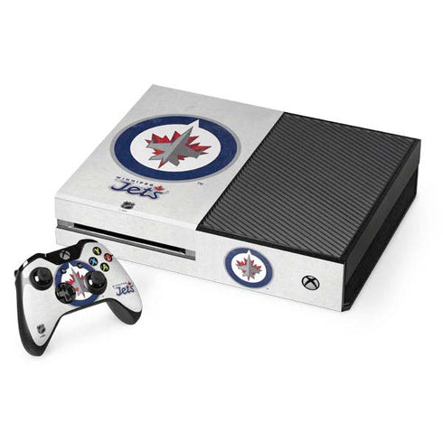 NHL Winnipeg Jets Distressed Xbox One Console and Controller Bundle Skin