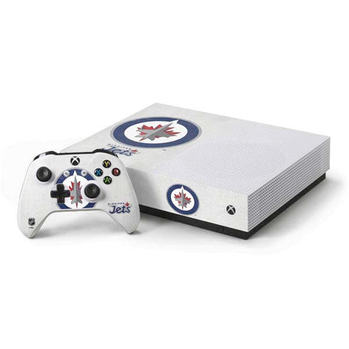 NHL Winnipeg Jets Distressed Xbox One S All-Digital Edition Bundle Skin