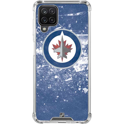 NHL Winnipeg Jets Frozen Galaxy A12 Clear Case