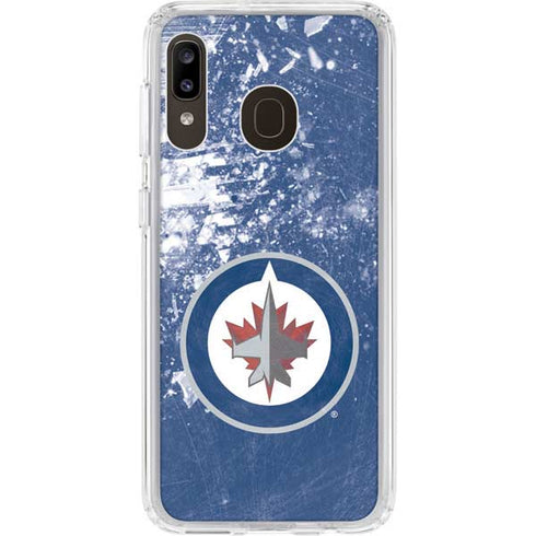 NHL Winnipeg Jets Frozen Galaxy A20 Clear Case