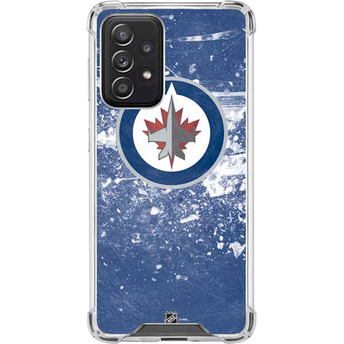 NHL Winnipeg Jets Frozen Galaxy A52 5G Clear Case