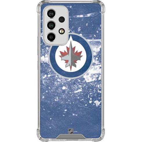 NHL Winnipeg Jets Frozen Galaxy A53 5G Clear Case
