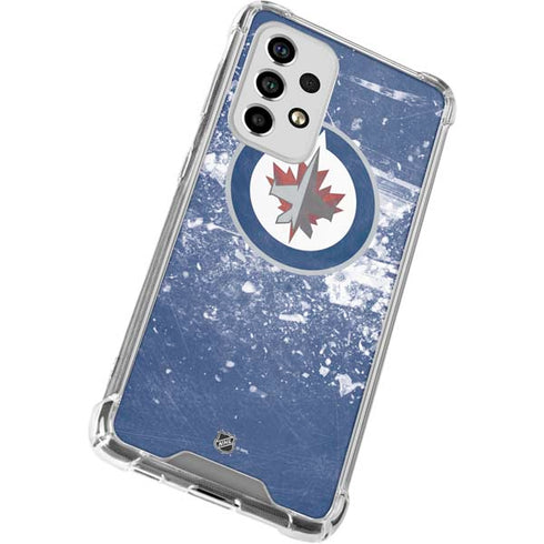 NHL Winnipeg Jets Frozen Galaxy A53 5G Clear Case