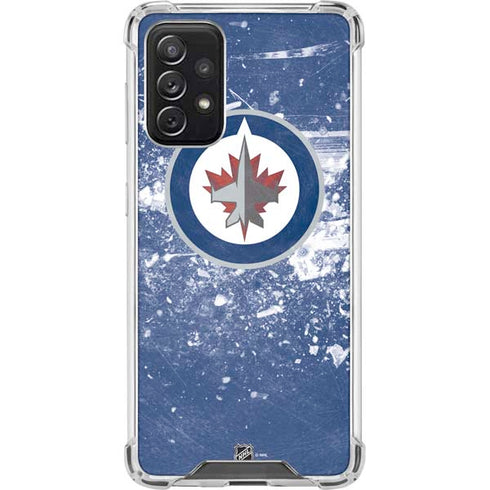 NHL Winnipeg Jets Frozen Galaxy A72 5G Clear Case