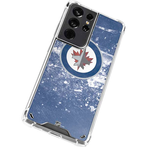 NHL Winnipeg Jets Frozen Galaxy S21 Ultra 5G Clear Case