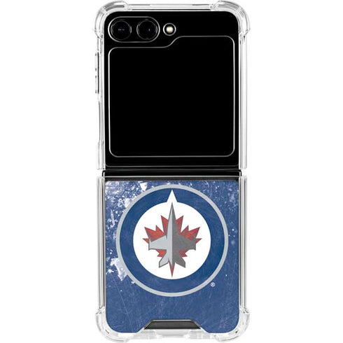 NHL Winnipeg Jets Frozen Galaxy Z Flip5 5G Clear Case
