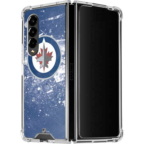 NHL Winnipeg Jets Frozen Galaxy Z Fold4 5G Clear Case
