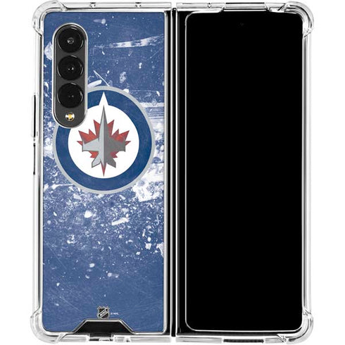 NHL Winnipeg Jets Frozen Galaxy Z Fold4 5G Clear Case