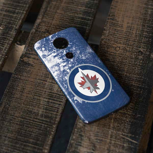 NHL Winnipeg Jets Frozen Moto E5 Plus Skin