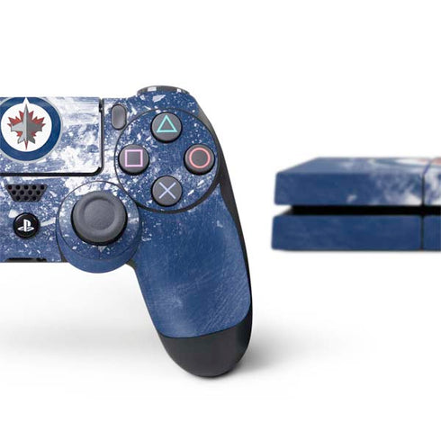 NHL Winnipeg Jets Frozen PS4 Console and Controller Bundle Skin