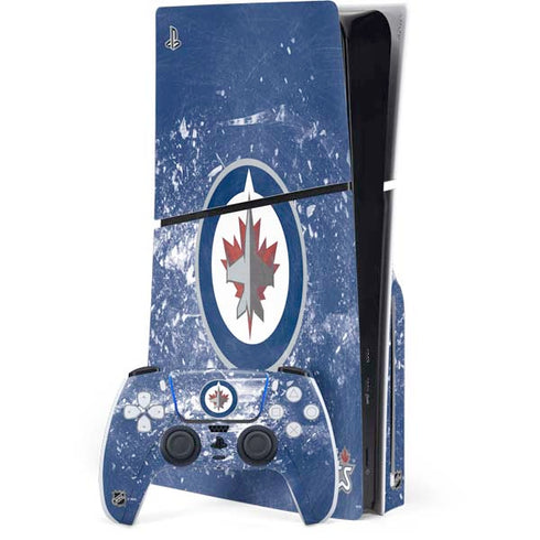 NHL Winnipeg Jets Frozen PS5 Slim Disk Bundle Skin