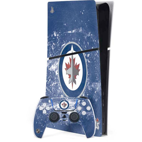 NHL Winnipeg Jets Frozen PS5 Slim Digital Edition Bundle Skin