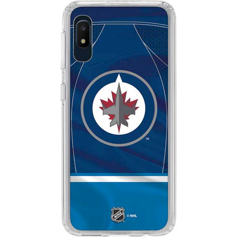 NHL Winnipeg Jets Jersey Galaxy A10e Clear Case