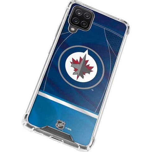 NHL Winnipeg Jets Jersey Galaxy A12 Clear Case