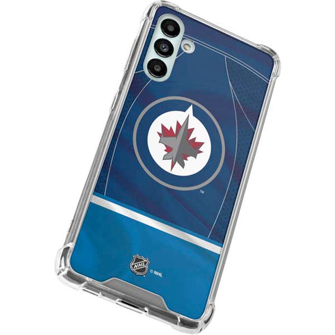 NHL Winnipeg Jets Jersey Galaxy A13 5G Clear Case