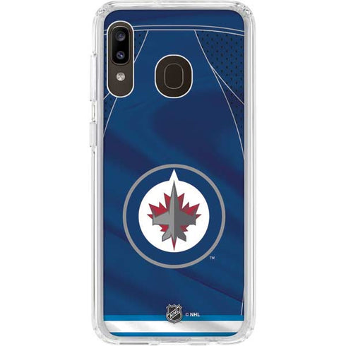 NHL Winnipeg Jets Jersey Galaxy A20 Clear Case