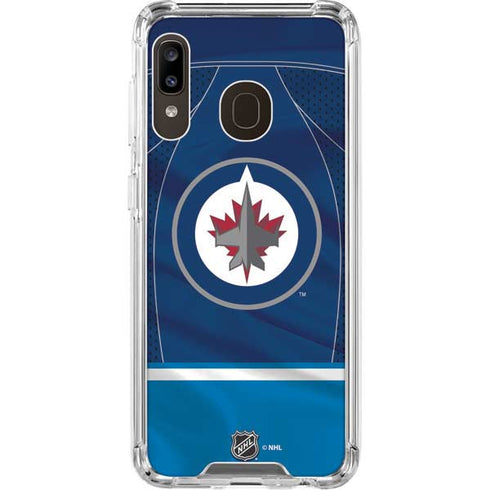 NHL Winnipeg Jets Jersey Galaxy A30 Clear Case