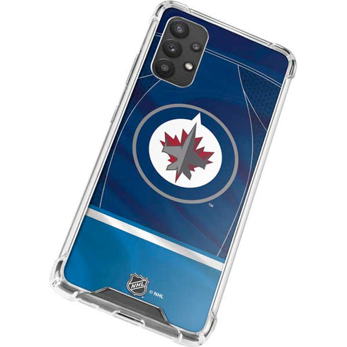 NHL Winnipeg Jets Jersey Galaxy A32 5G Clear Case