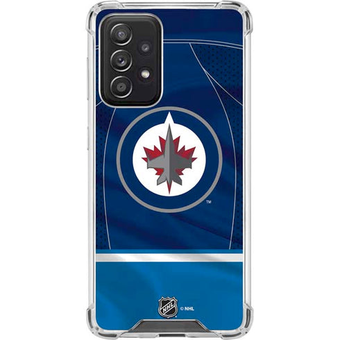 NHL Winnipeg Jets Jersey Galaxy A52 5G Clear Case