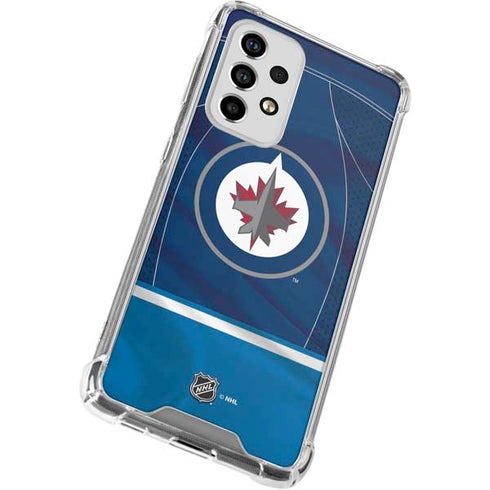 NHL Winnipeg Jets Jersey Galaxy A53 5G Clear Case