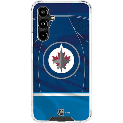 NHL Winnipeg Jets Jersey Galaxy A54 5G Clear Case