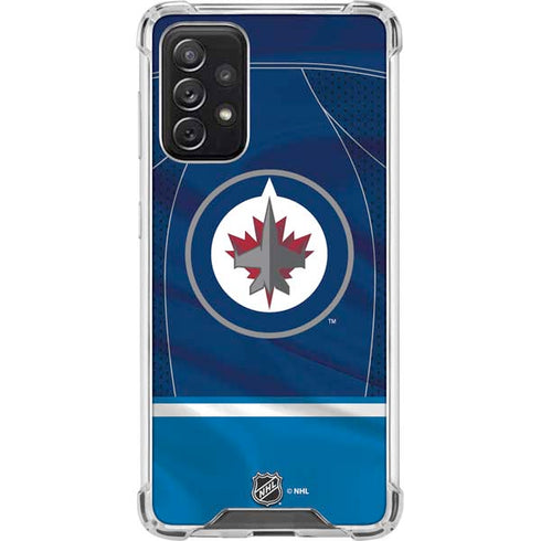 NHL Winnipeg Jets Jersey Galaxy A72 5G Clear Case