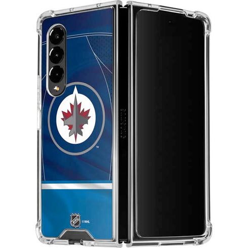 NHL Winnipeg Jets Jersey Galaxy Z Fold4 5G Clear Case