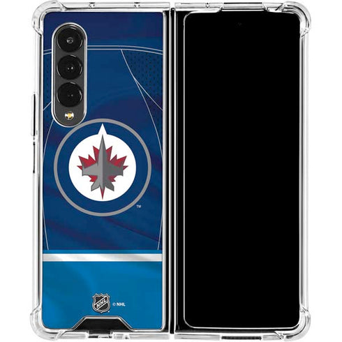 NHL Winnipeg Jets Jersey Galaxy Z Fold4 5G Clear Case