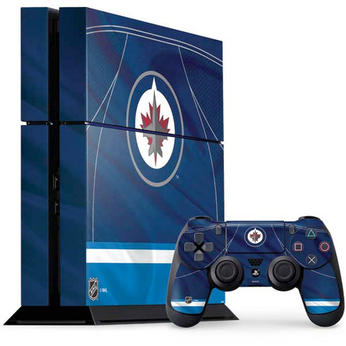 NHL Winnipeg Jets Jersey PS4 Console and Controller Bundle Skin