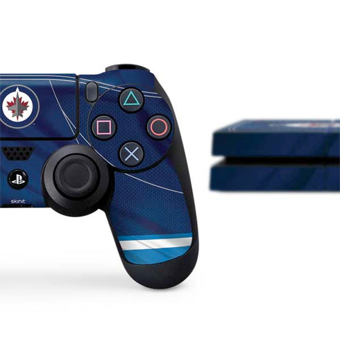 NHL Winnipeg Jets Jersey PS4 Console and Controller Bundle Skin