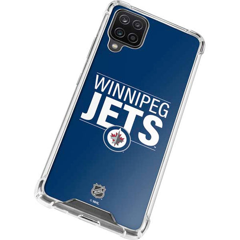 NHL Winnipeg Jets Lineup Galaxy A12 Clear Case