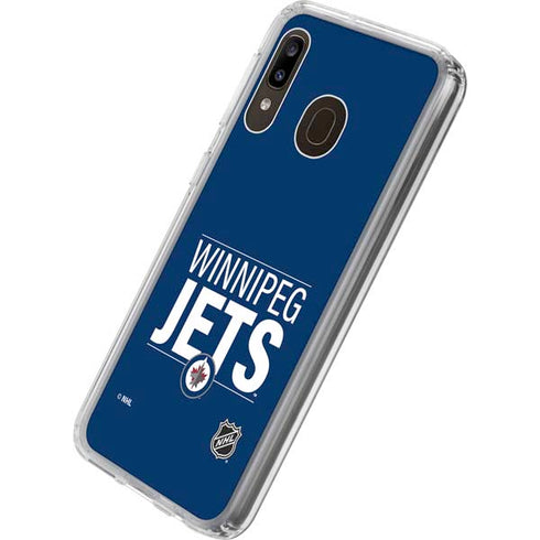 NHL Winnipeg Jets Lineup Galaxy A20 Clear Case