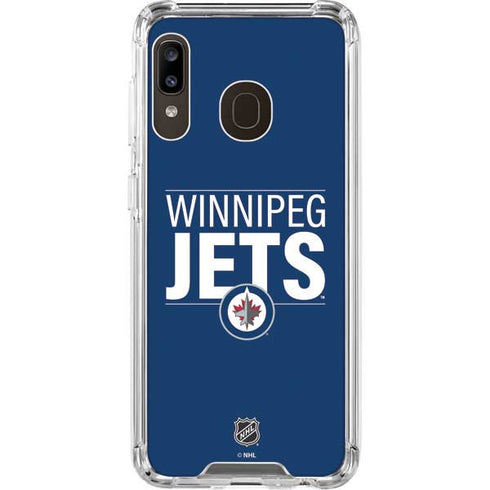 NHL Winnipeg Jets Lineup Galaxy A30 Clear Case