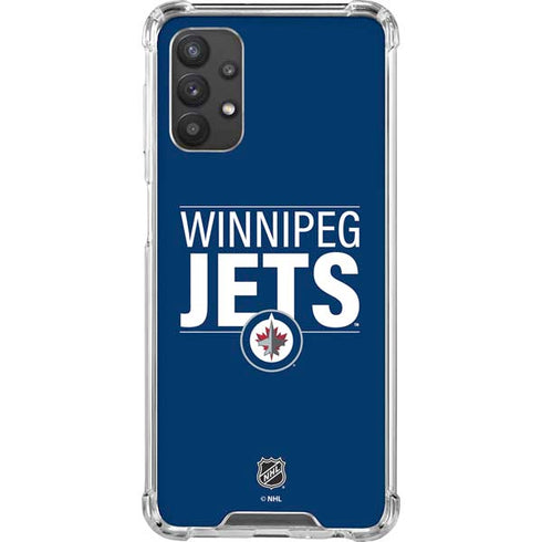 NHL Winnipeg Jets Lineup Galaxy A32 5G Clear Case