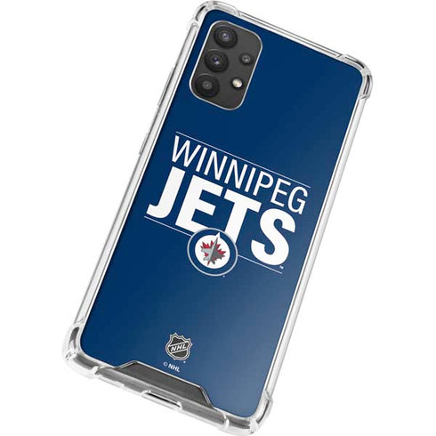 NHL Winnipeg Jets Lineup Galaxy A32 5G Clear Case