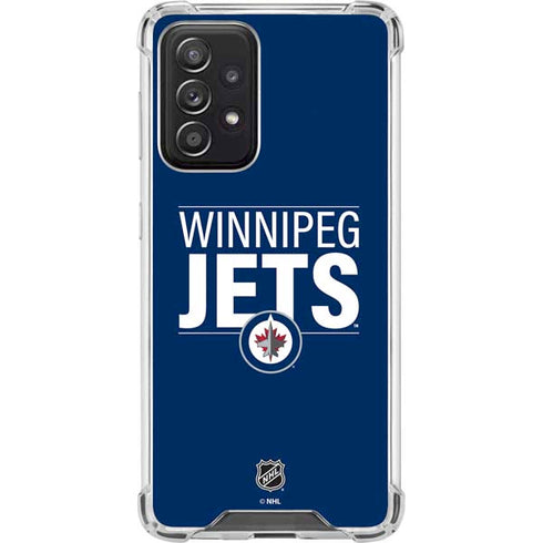 NHL Winnipeg Jets Lineup Galaxy A52 5G Clear Case