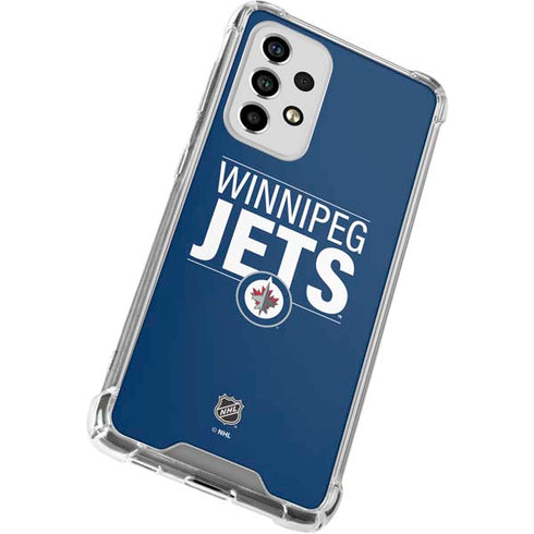 NHL Winnipeg Jets Lineup Galaxy A53 5G Clear Case