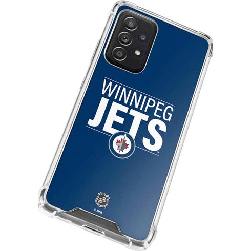 NHL Winnipeg Jets Lineup Galaxy A72 5G Clear Case
