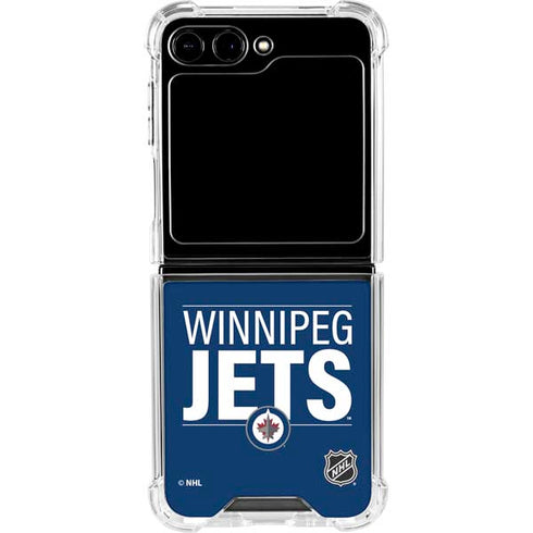NHL Winnipeg Jets Lineup Galaxy Z Flip5 5G Clear Case