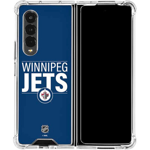 NHL Winnipeg Jets Lineup Galaxy Z Fold4 5G Clear Case