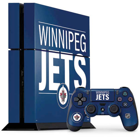 NHL Winnipeg Jets Lineup PS4 Console and Controller Bundle Skin