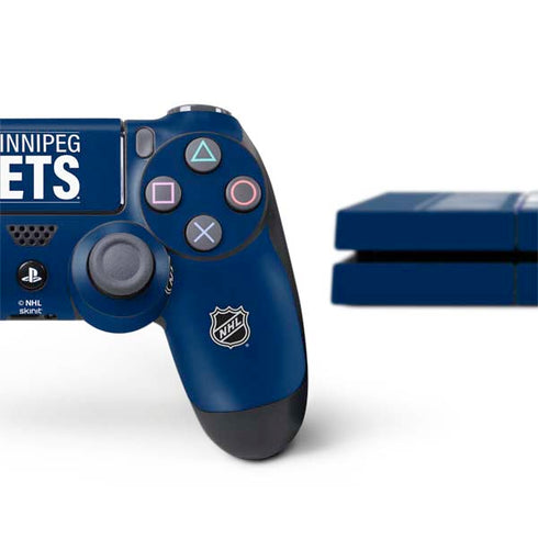 NHL Winnipeg Jets Lineup PS4 Console and Controller Bundle Skin