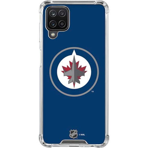 NHL Winnipeg Jets Logo Galaxy A12 Clear Case